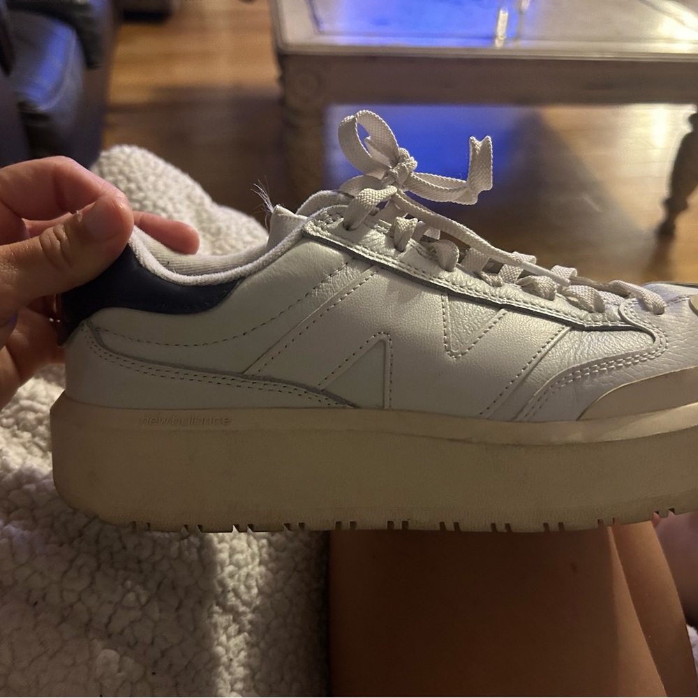 New Balance White and Black Sneakers Classic Design